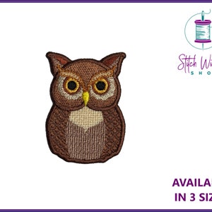 Embroidered Owl Patch, Bird Patch, Pattern Patch, Iron On Patch, Small Patch