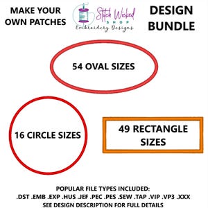 Patch Border Machine Embroidery Design Bundle, Embroidery Design For Name Patches, Applique Patch Embroidery Design, Patch Embroidery Files