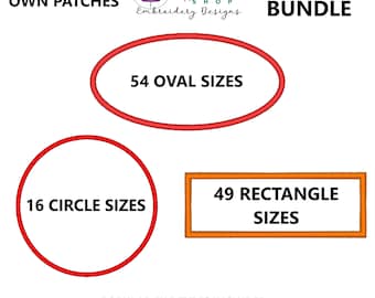 Patch Border Machine Embroidery Design Bundle, Embroidery Design For Name Patches, Applique Patch Embroidery Design, Patch Embroidery Files
