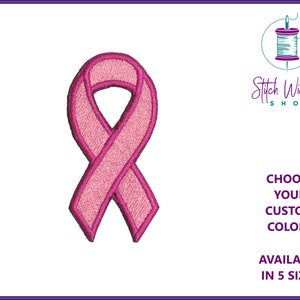 Custom Awareness Ribbon Patch, Embroidered Patch, Disability Awareness Patch, Iron On or Sew On Patch For Hats and Jackets, In 5 Sizes