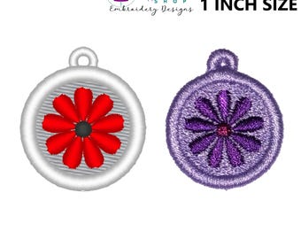 FSL Flower Machine Embroidery Design, Free Standing Lace Earrings, Free Standing Lace Necklace