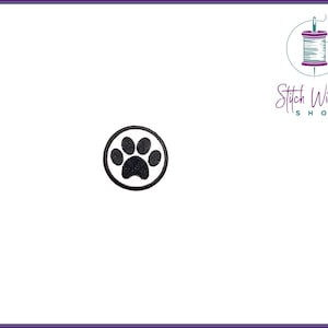 Dog Paw Print Patch, Dog Vest Patch, Embroidered Patch, Dog Patch for Harness, Dog Harness Patch, Dog Bandana Patch, Black