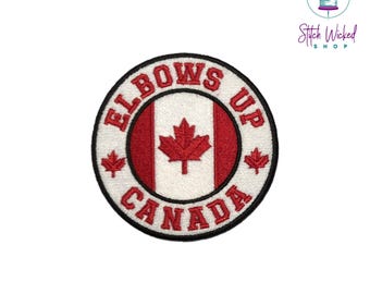 Elbows Up Canada Embroidered Patch, True North Strong And Free Patch, Canada Patch, Canadian Independence Maple Leaf Patch