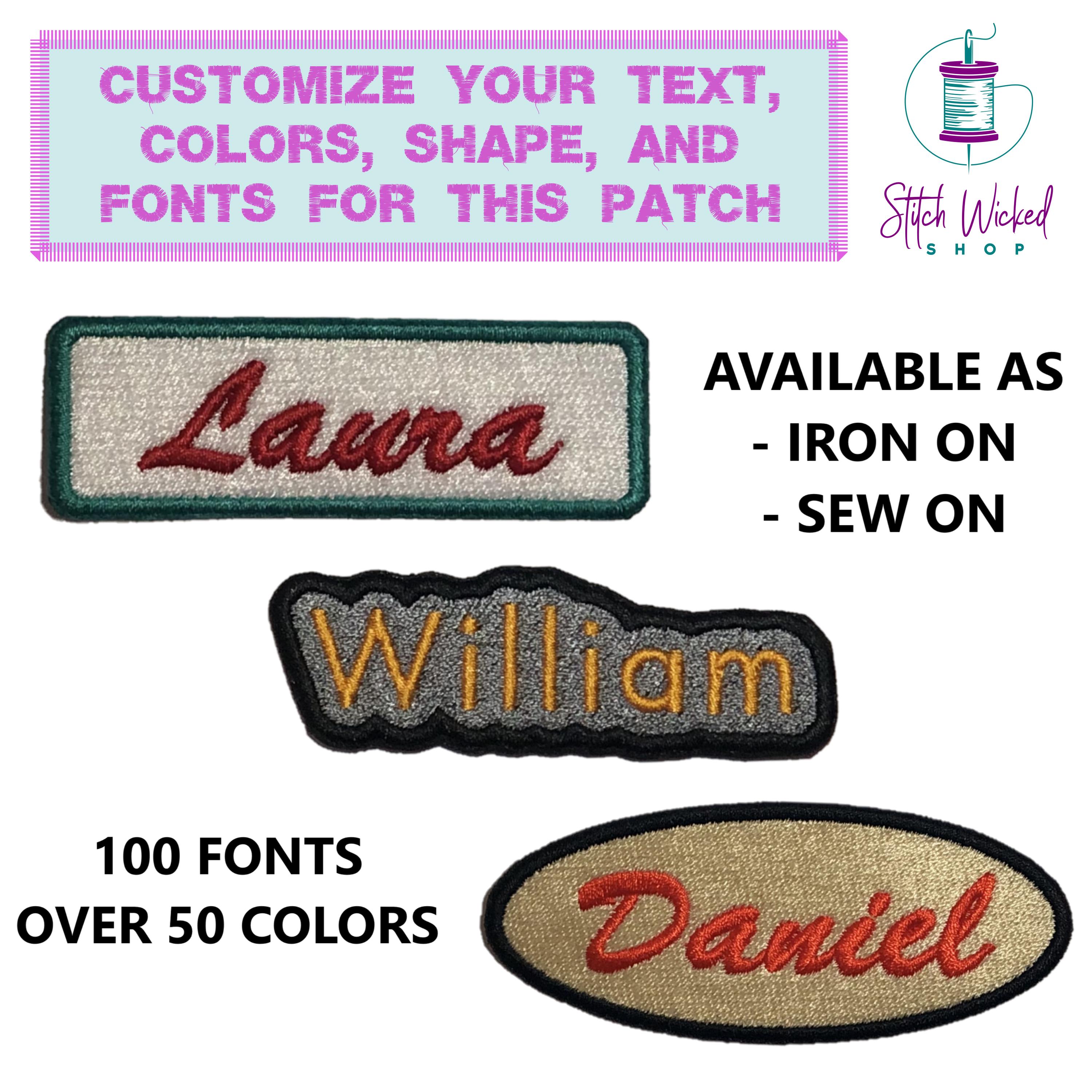 Custom Embroidered Name Patch - Etsy