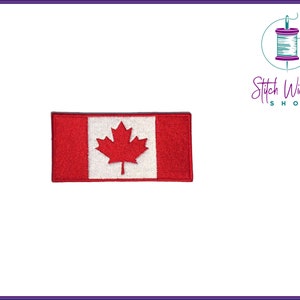 Canada Flag Embroidered Patch, Canadian Maple Leaf, Flag Patches, Canada Patch, North Patch for Jacket, Sew On or Iron On Patches