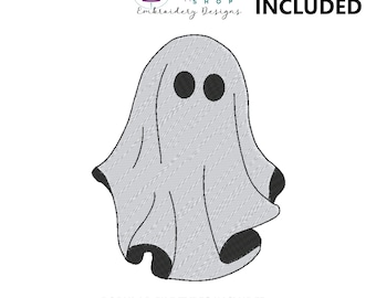 Ghost Machine Embroidery Design, Halloween Embroidery Design, Cute Ghost Embroidery Design, Spooky Season Embroidery Pattern, 9 Sizes