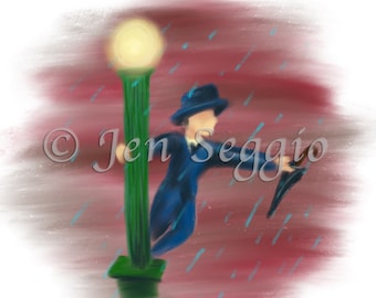 Rain Dance // Art print // Digital painting