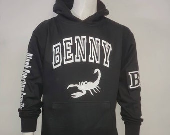 YOLO Scorpions Tongue Mens Hoodie Black YOLO Scorpions Tongue Mens Hoodie Black