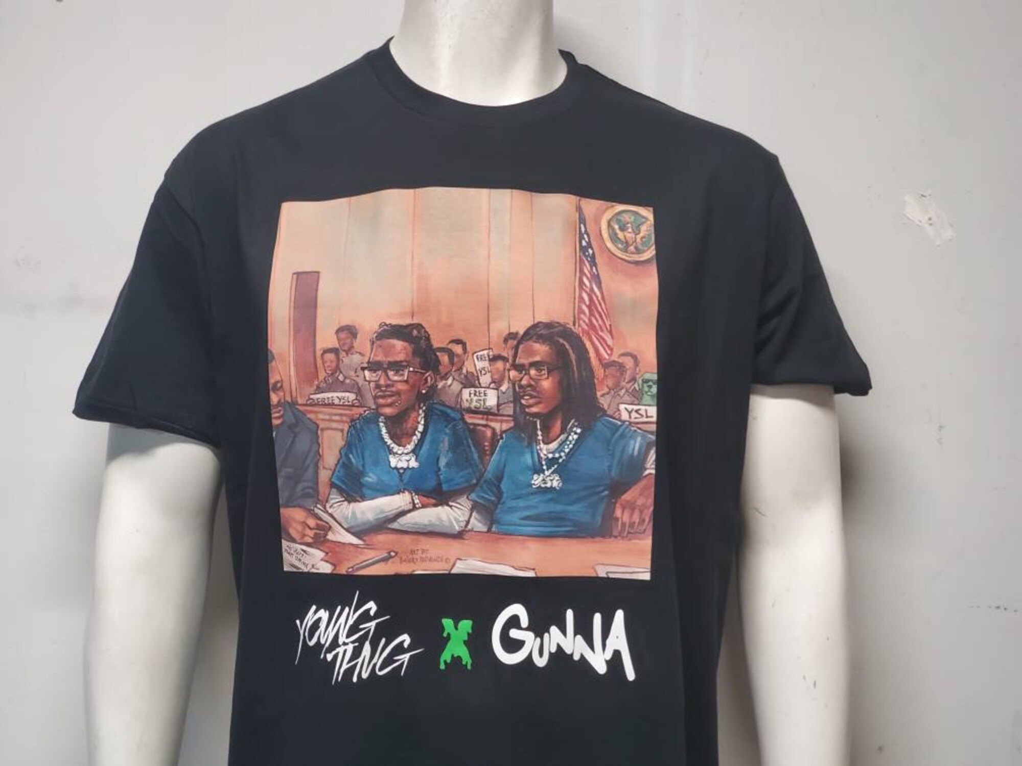 Free Young Thug x Gunna in Court T shirt