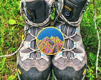 Geometric Mountain Sticker