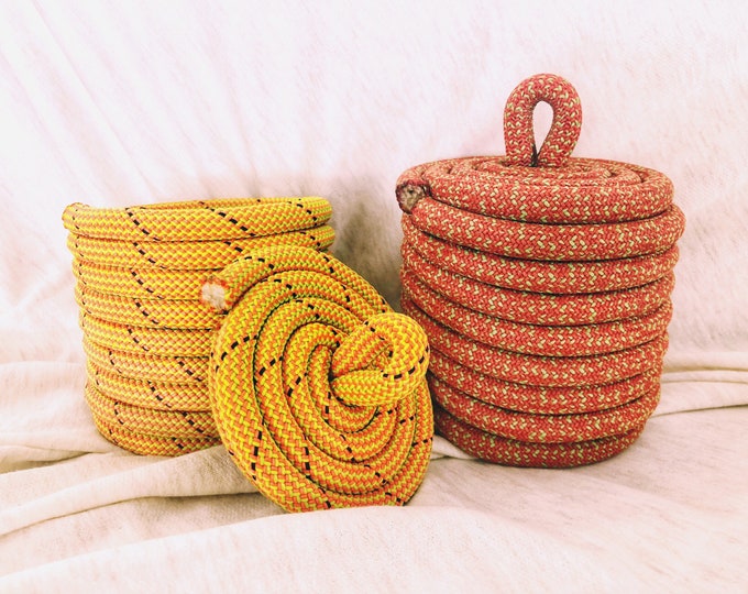Recycled Climbing Rope Caddies