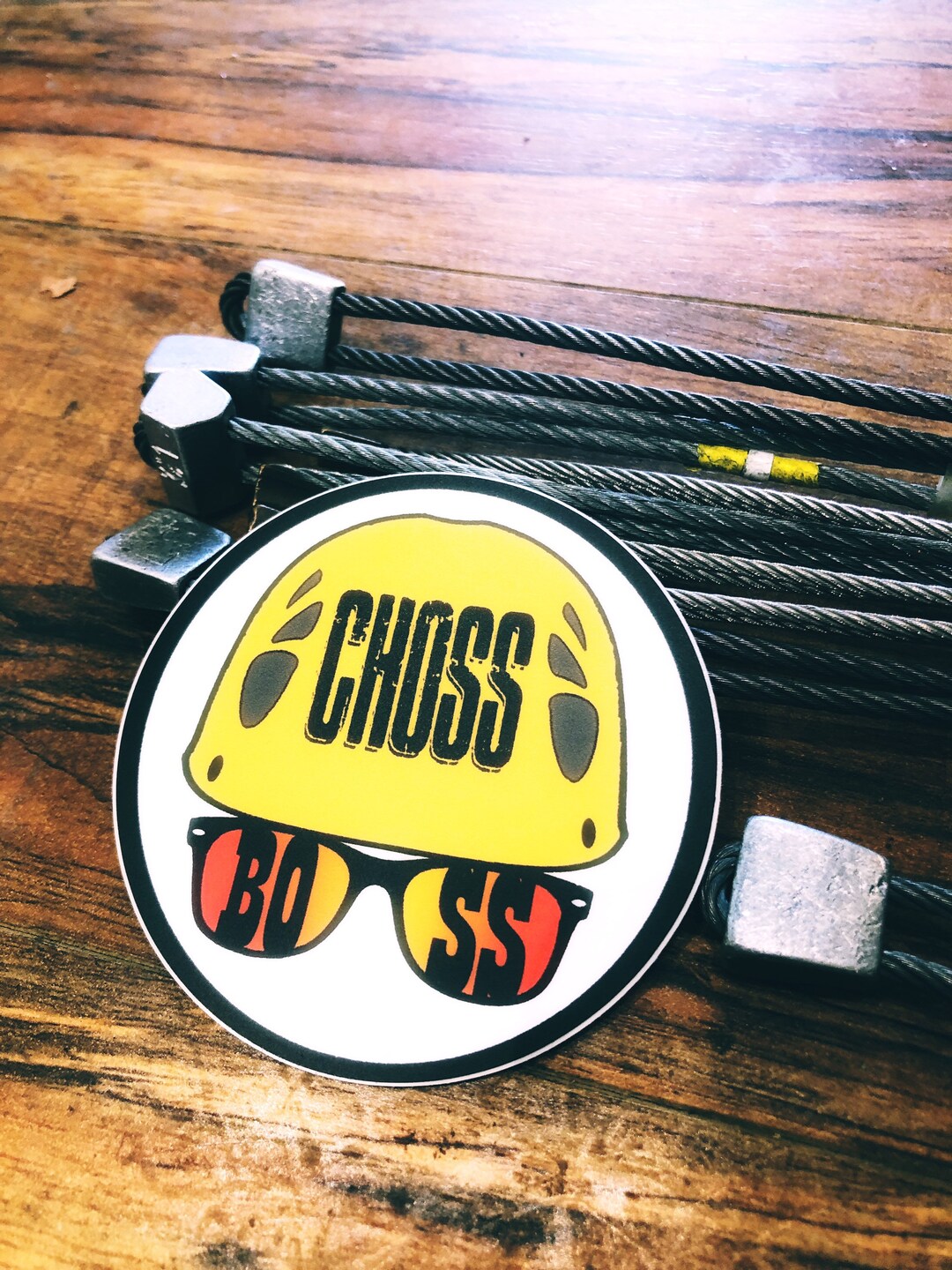 Rock Climbing Sticker choss Boss Etsy