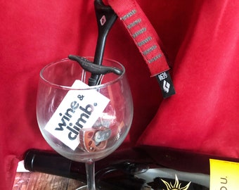Rock Climbing Sticker "Wine & Climb"