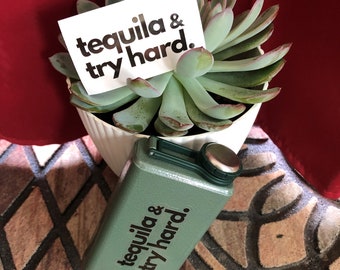 Rock Climbing Sticker "Tequila & Tryhard"