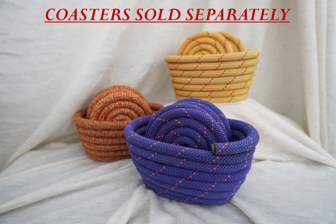 Recycled Climbing Rope Coaster Caddies Etsy