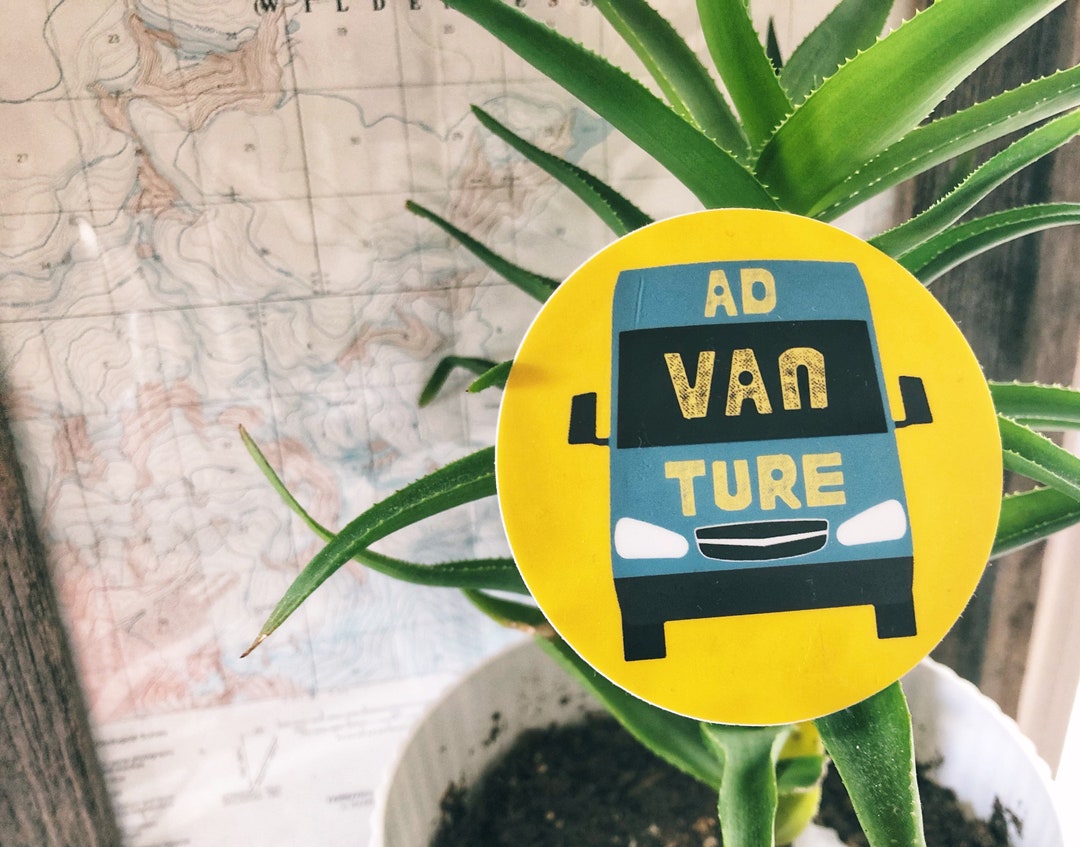 Advanture Sticker: Weatherproof Vanlife Decal - Etsy