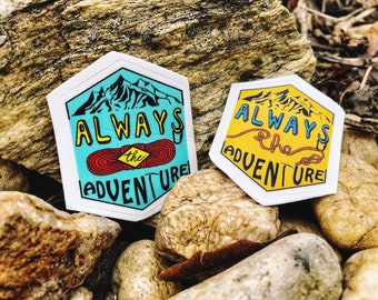 Rock Climbing Sticker "Always the Adventure"