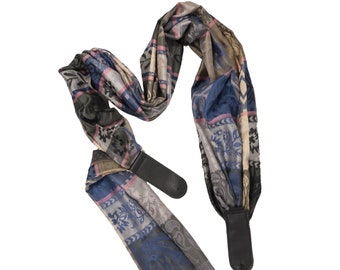 Guitar Scarf Strap - Driftwood Bloom