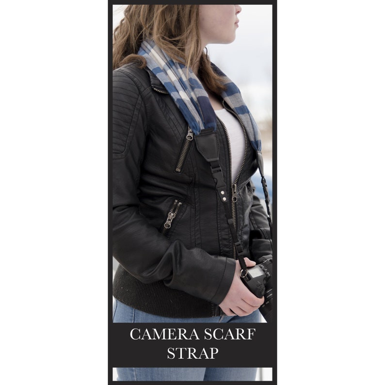 Faded Lines Camera Scarf Strap