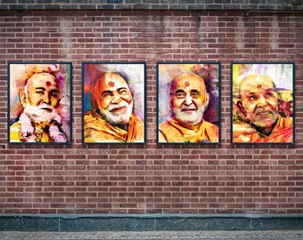 Satpurush Abstract Series (Set of 4)