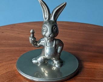 Ring holder (rings not included), 1960s Seba Rabbit