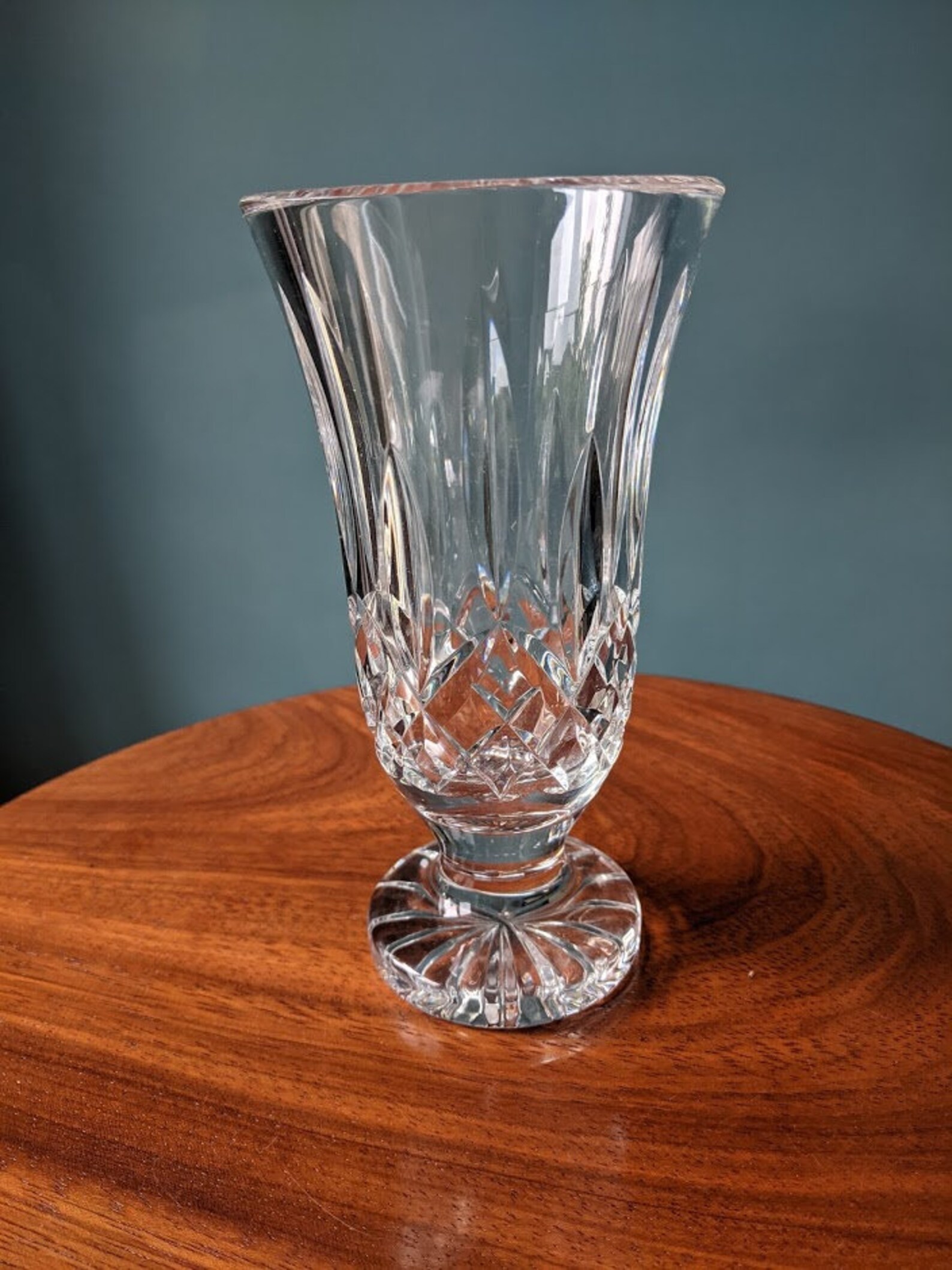 Small Waterford Crystal Cut Glass Vase. Etsy UK
