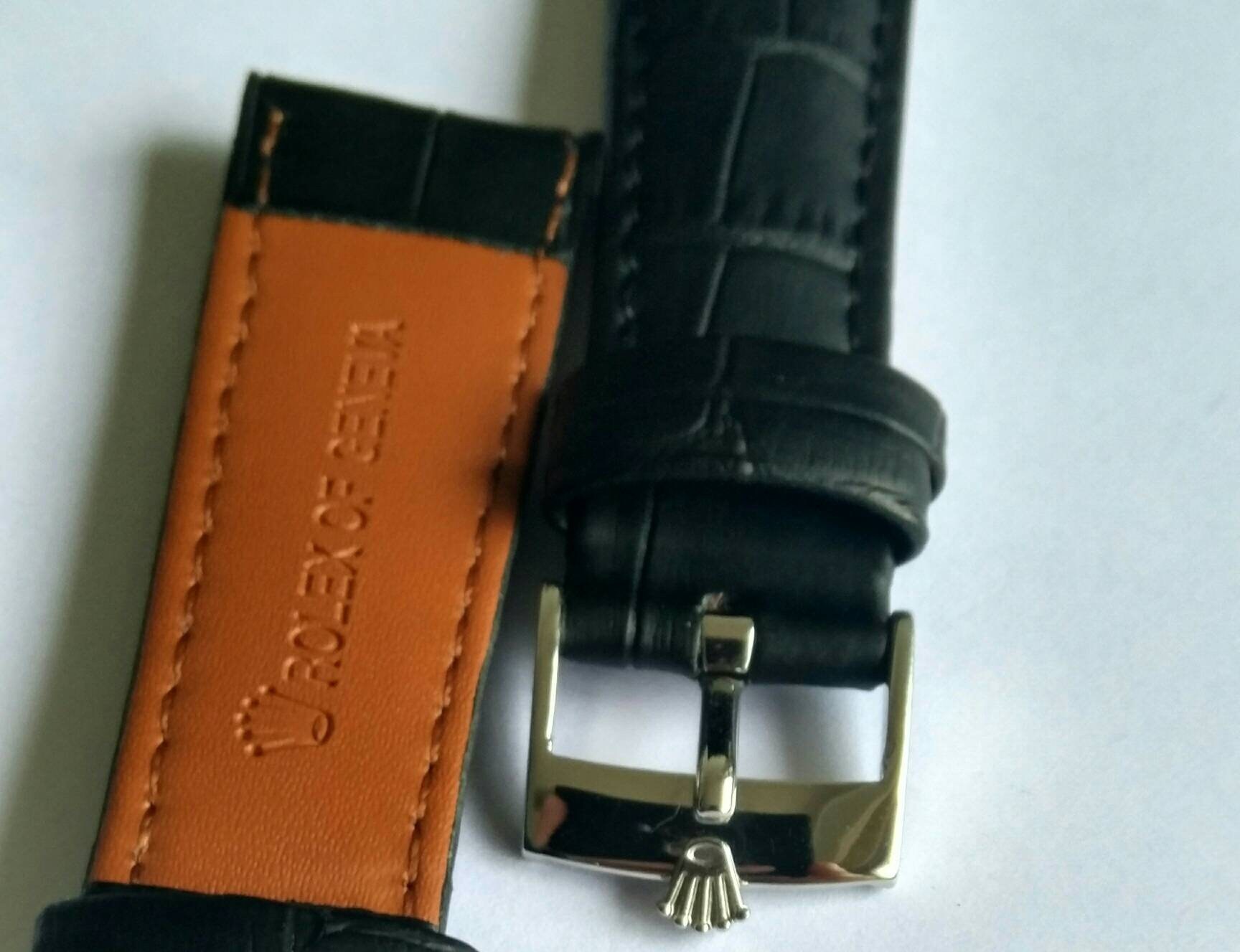 20mm Black Rolex Watch Band Bracelet 