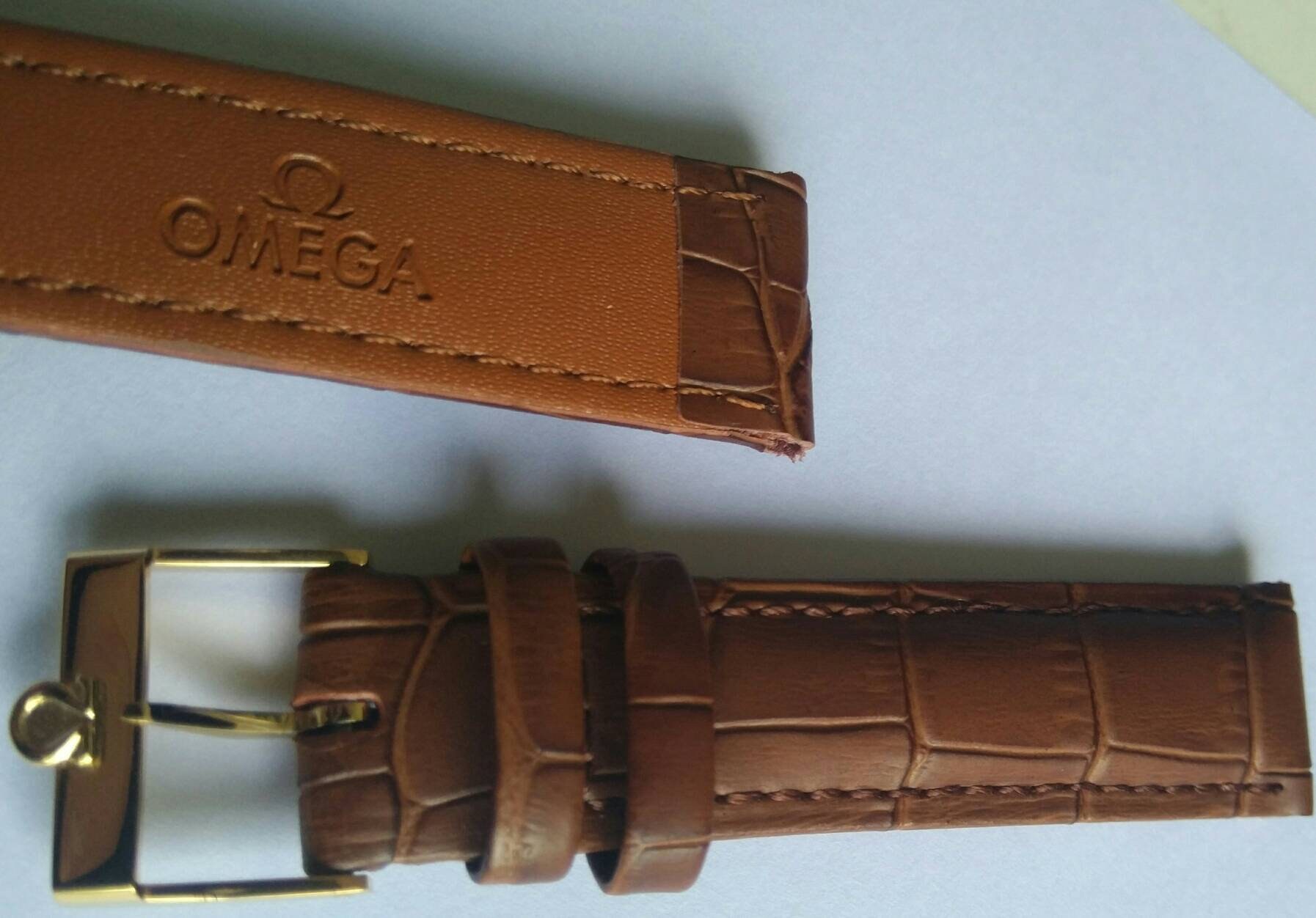 18mm Vintage Brown Omega Watch Band Bracelet Strap Watch Gold Etsy Canada