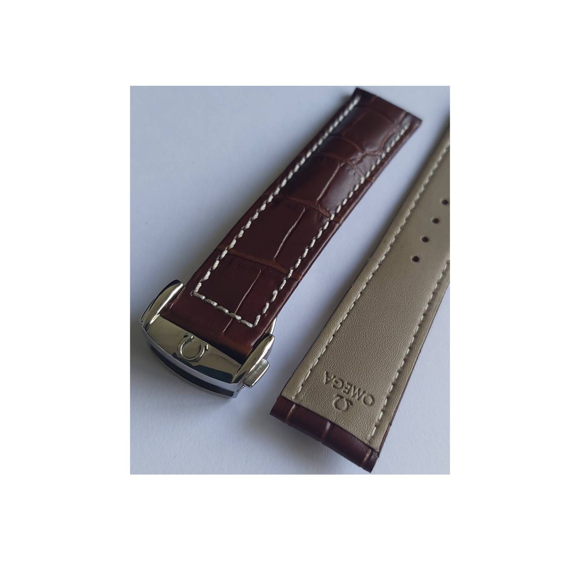 Omega 20mm 20-18 Brown Genuine Leather 