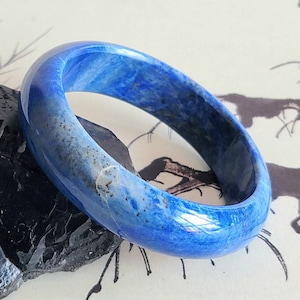 59.5mm Natural Genius Lapis Lazuli Bangle (L238)