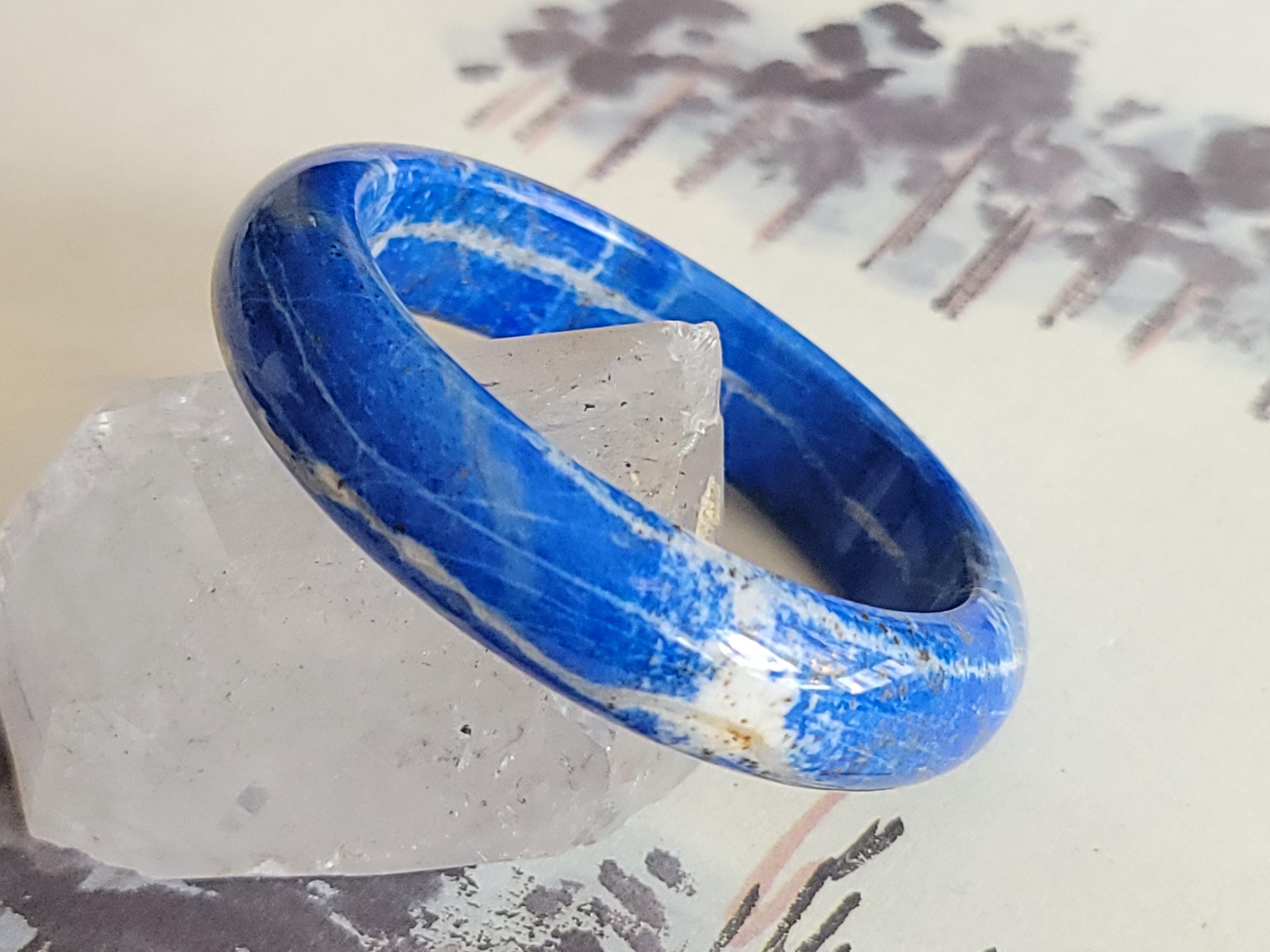 57.4mm Natural Genius Lapis Lazuli Bangle (L274)