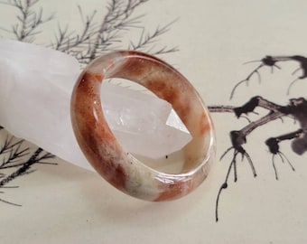53.6mm Natural Sunstone  Gemstone Bangle Bracelet (#129)