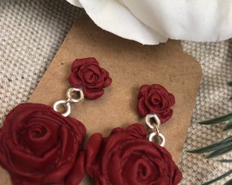 Rosy Reverie Polymer Clay Earrings