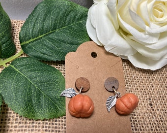 Pumpkin Patch Perfection Polymer Clay Earrings