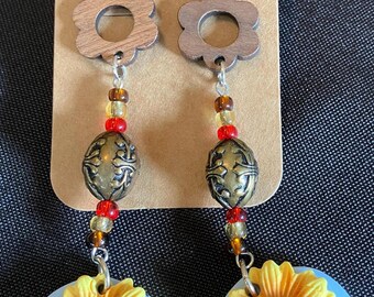 Where the Ladybug Rests Polymer Clay Earrings