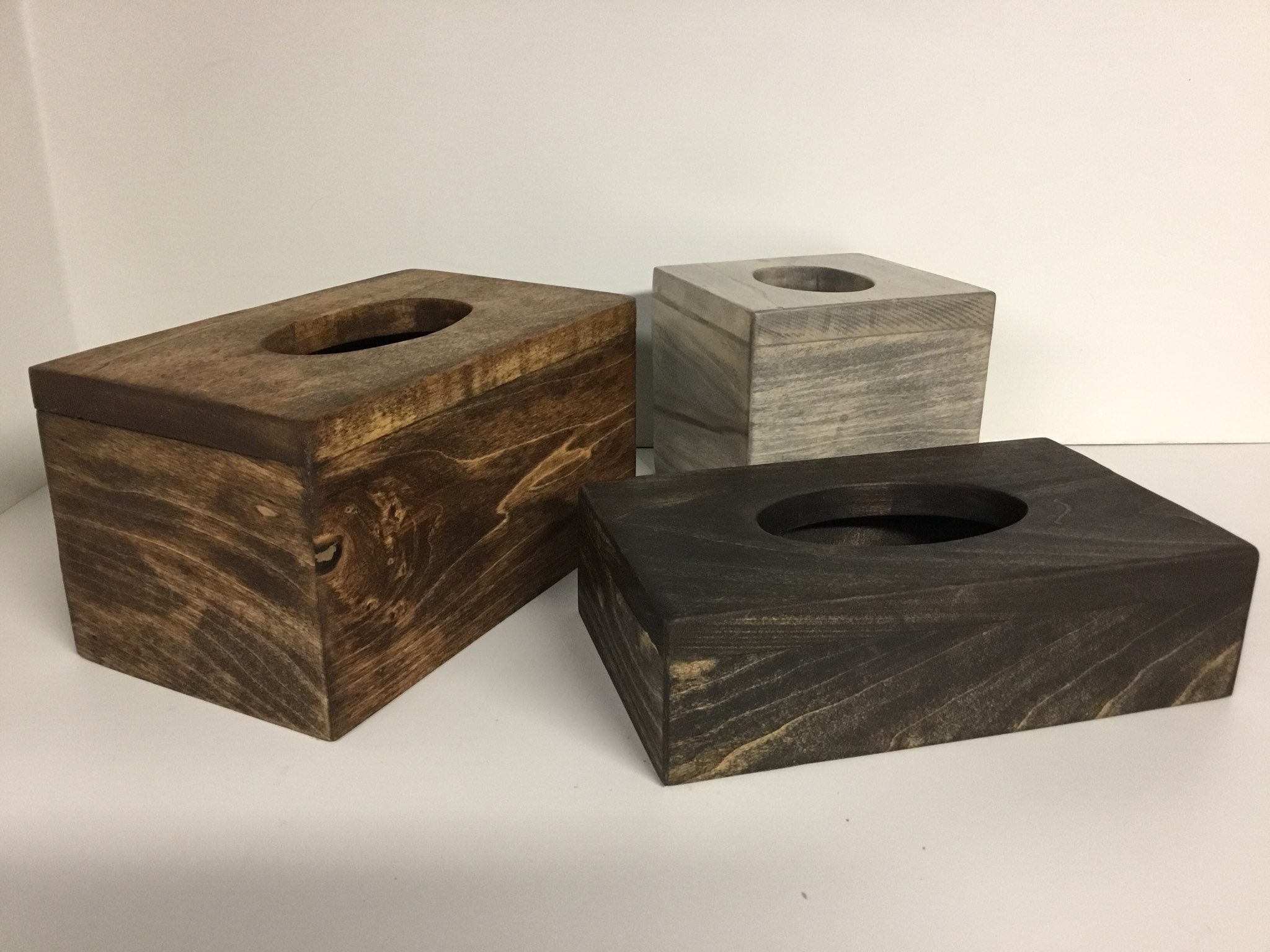 Rustic Wood Tissue Box Cover: Rectangle Home Decor - Etsy