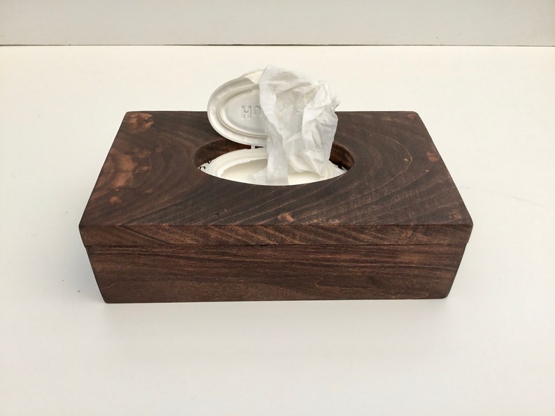 wooden baby wipe box, baby shower gift, wet wipe dispenser, baby wipe box , wet wipe holder, nursery decor, tissue dispencer, tissue cover image 3
