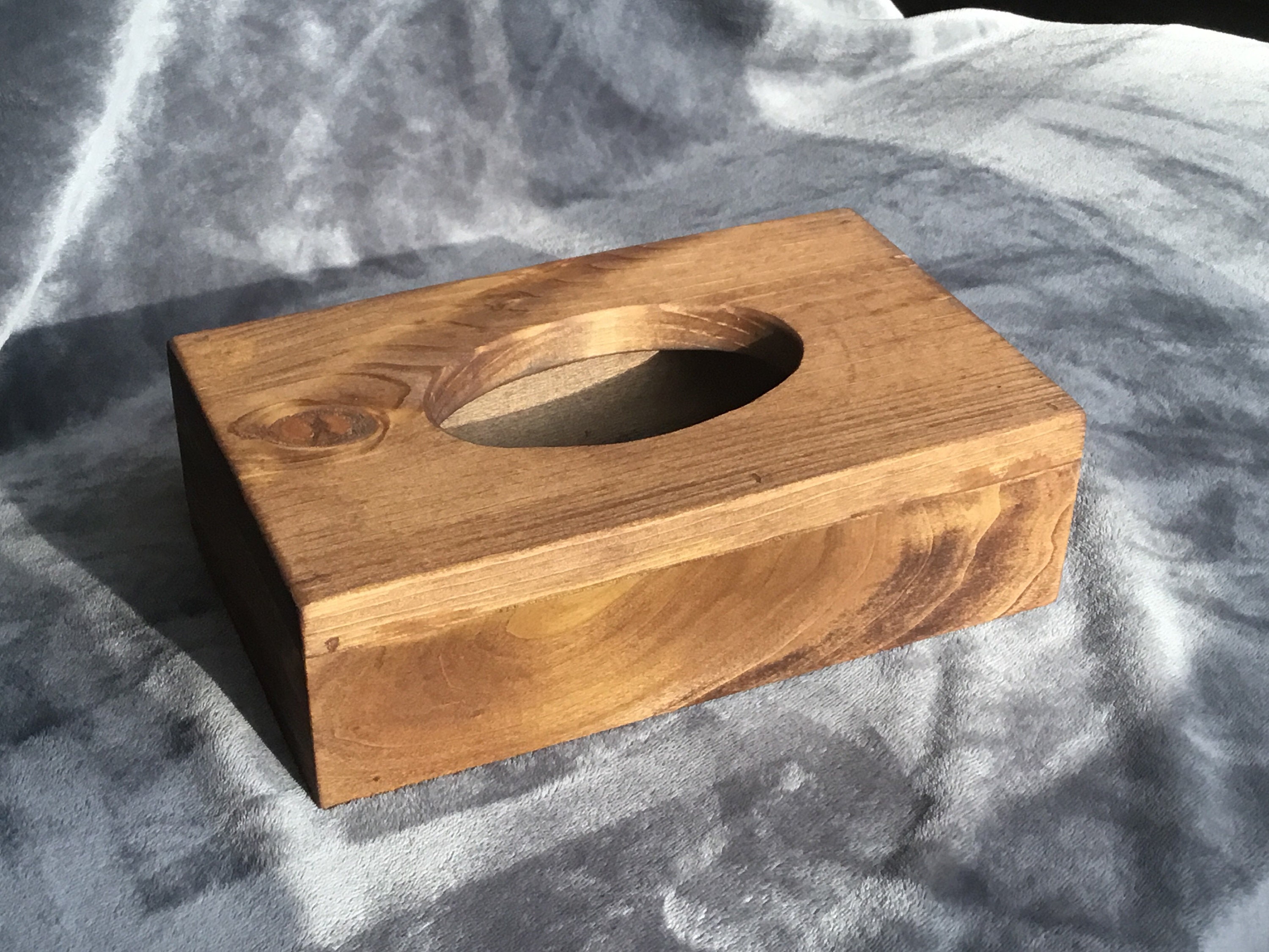 Rustic Wood Tissue Box Cover: Full/half Size, Wipe Dispenser - Etsy