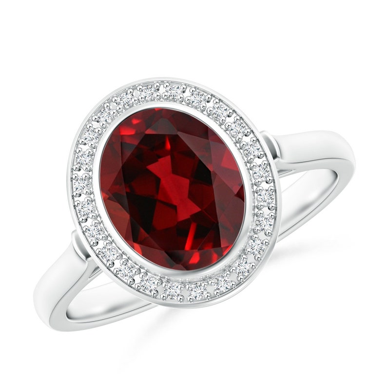 Beautiful Garnet Ring for Her, 925 Sterling Silver Ring, January Birthstone hotsell Anniversary Ring, Birthday Gift