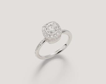 Nice Pomellato Nudo Petite Design Moissanite Diamond Ring for Her, 925 Sterling Silver Ring, Anniversary Ring, Birthday Gift.
