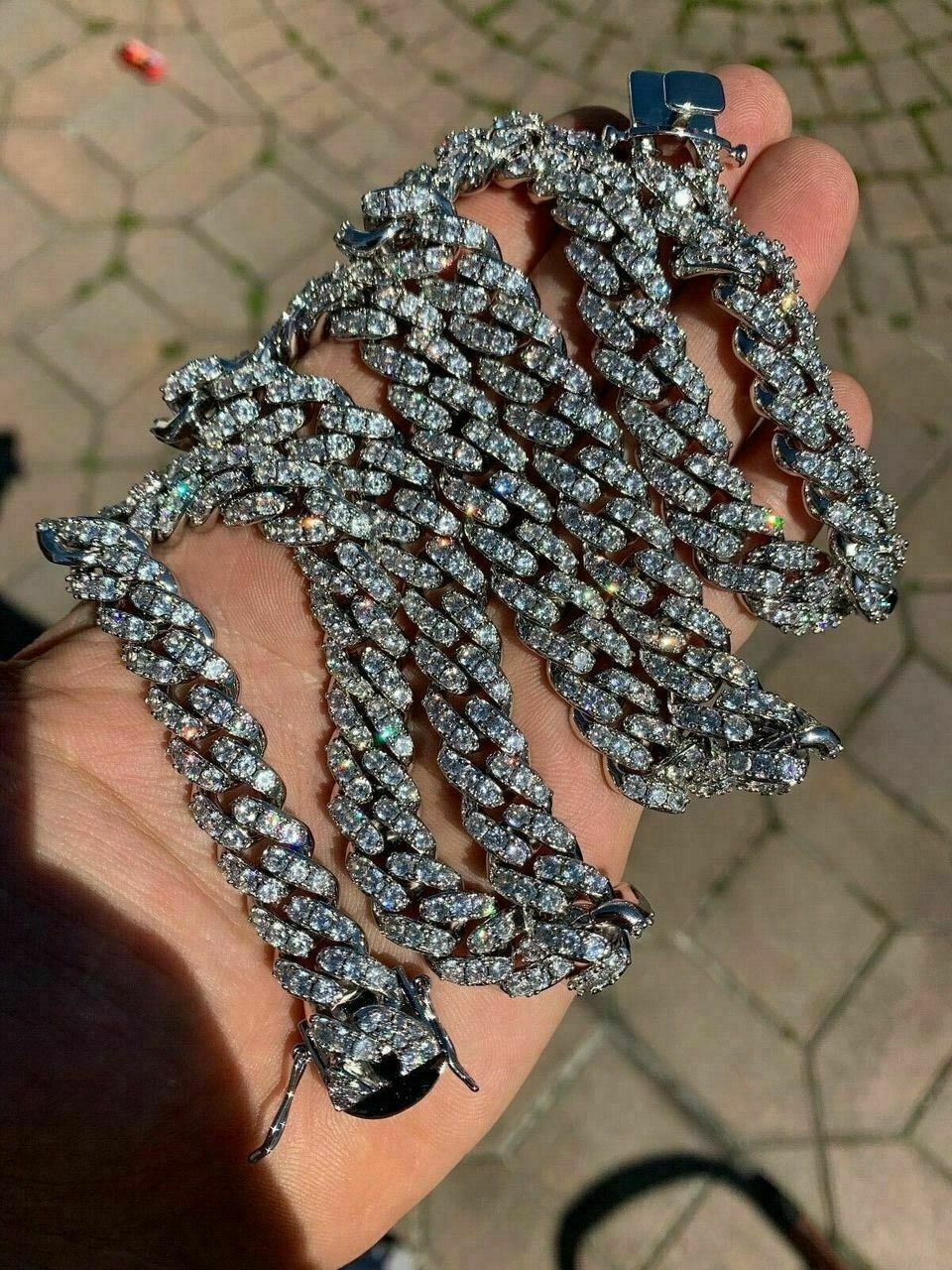 Moissanite cuban necklace Clearance