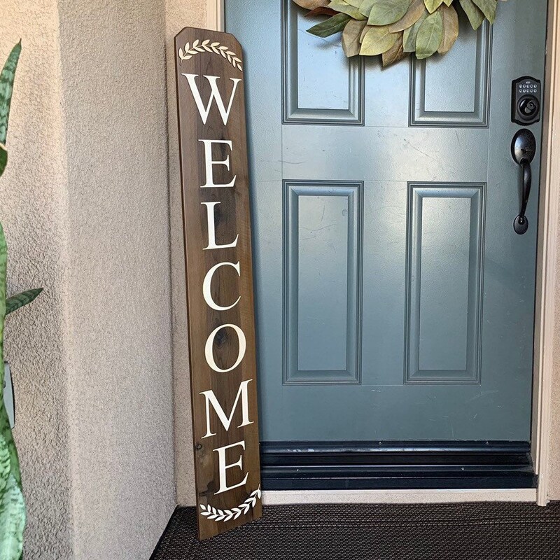 Vertical Welcome Sign - Etsy
