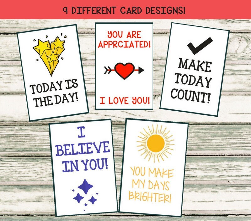 Motivational Note Cards Inspirational Quotes Printable Etsy