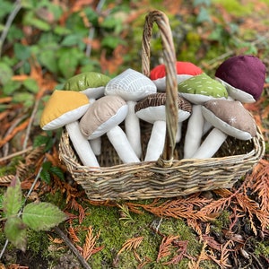 Baby Mushroom Rattle | Baby Toy | Sensory Toy | Baby Shower Gift | Gender Neutral | Nature Baby | Autumn Baby Gift | Woodland Forest Nursery