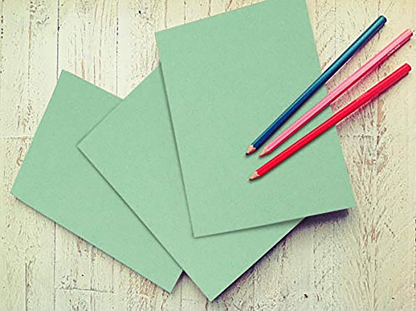 50 Colored Green Sheet Card Stock Paper Vellum Bristol Etsy