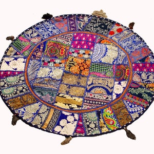 Almohada de piso Boho piso redondo cojín de meditación negro | Etsy
