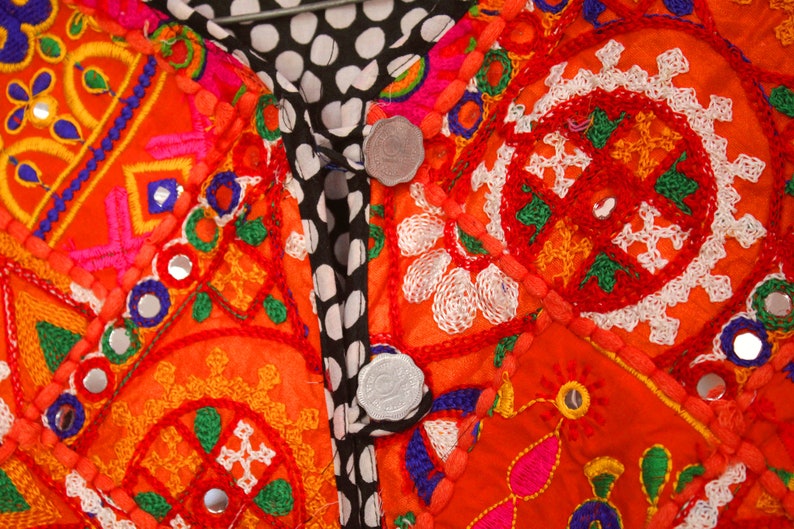 indian jacket boho jacket,Bohemian Jacket,Coat,designer coat. Vintage Patchwork Kutchi Embroidered JacketsCoat boho embroidered jacket