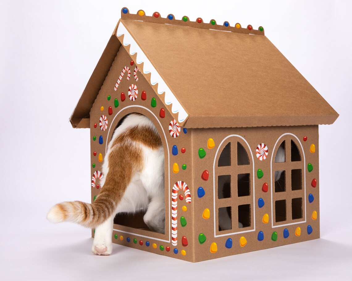 Gingerloaf House Cardboard Box Gingerbread House Kit for Etsy