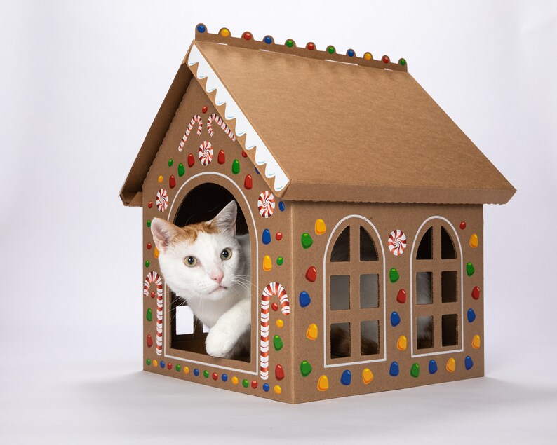 large cardboard gingerbread house kit