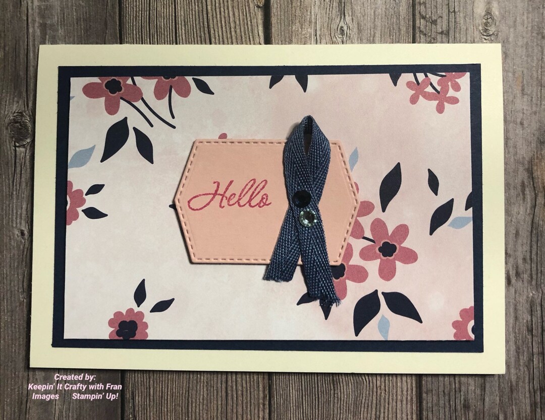 Handmade ‘hello’ Card - Etsy